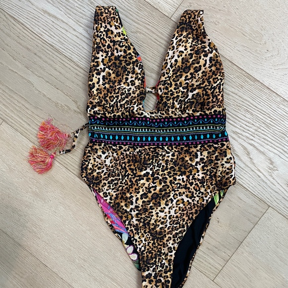 Reversible One-Piece Bathing Suit - NWOT Sunshine 79 Plunge Rio - Picture 1 of 6